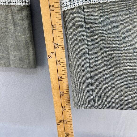 Basix II Women's Skimmer Length Folded Hem Jeans Size 6 - Picture 5 of 14